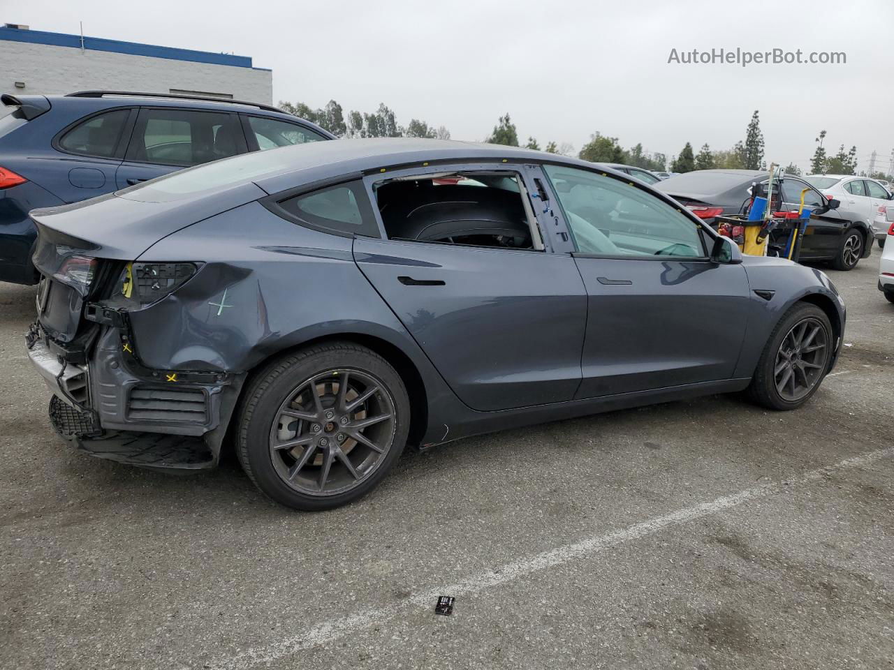 2021 Tesla Model 3  Gray vin: 5YJ3E1EA1MF094970