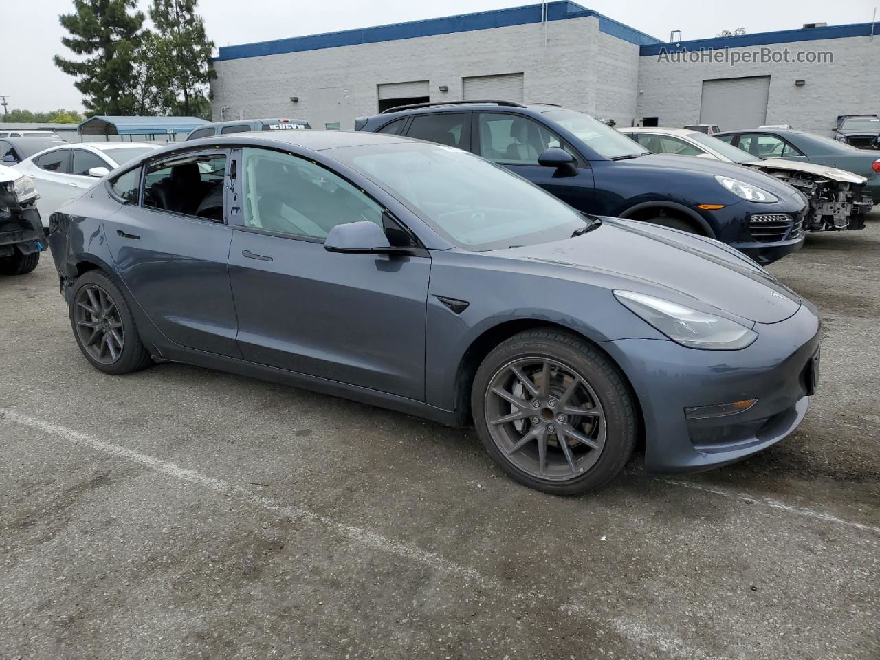 2021 Tesla Model 3  Gray vin: 5YJ3E1EA1MF094970