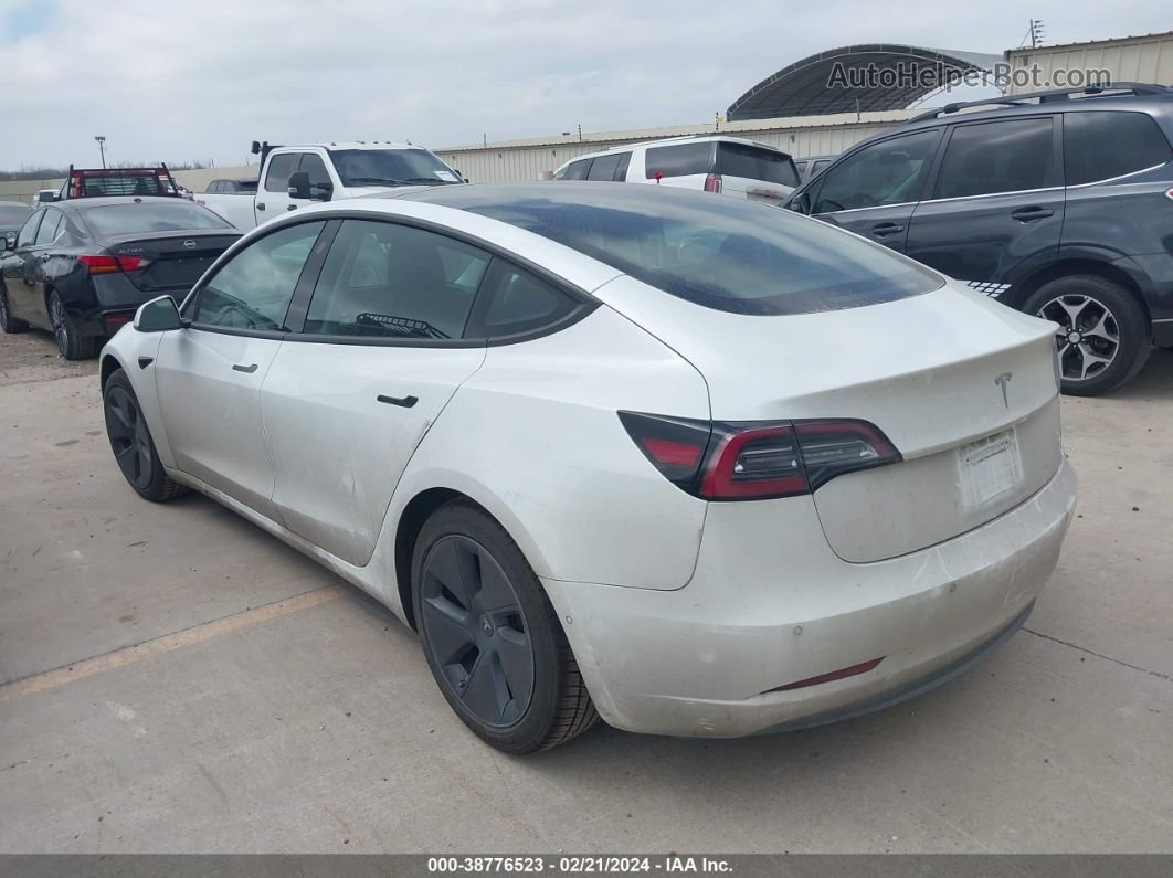 2021 Tesla Model 3 Standard Range Plus Rear-wheel Drive Белый vin: 5YJ3E1EA1MF100184