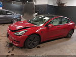 2021 Tesla Model 3 Standard Range Plus Rear-wheel Drive Red vin: 5YJ3E1EA1MF838275