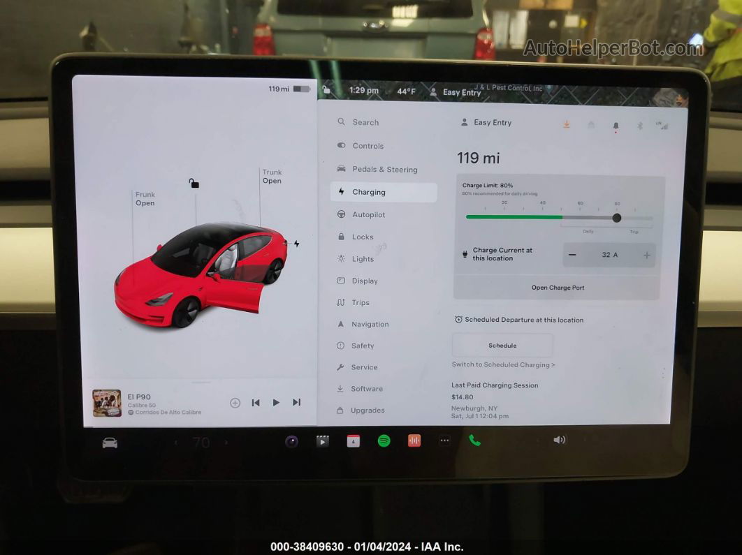 2021 Tesla Model 3 Standard Range Plus Rear-wheel Drive Red vin: 5YJ3E1EA1MF838275