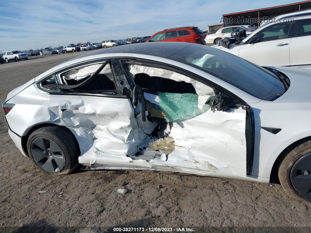 2021 Tesla Model 3 Standard Range Plus Rear-wheel Drive White vin: 5YJ3E1EA1MF854332