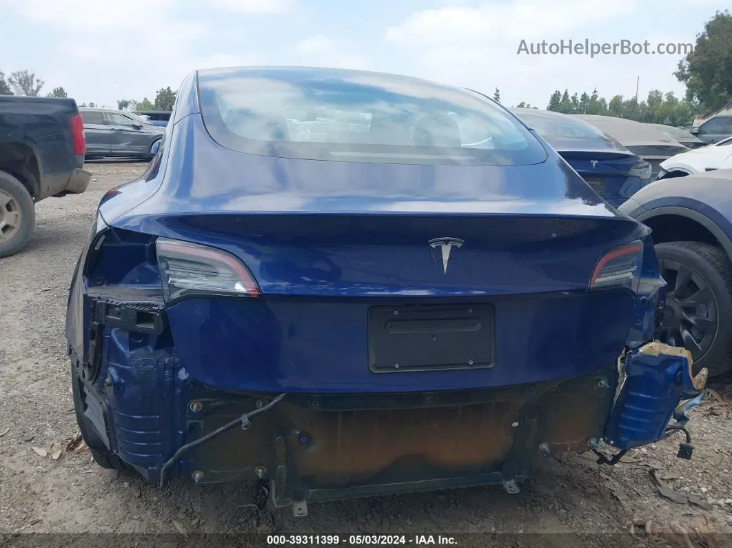 2021 Tesla Model 3   Blue vin: 5YJ3E1EA1MF867453