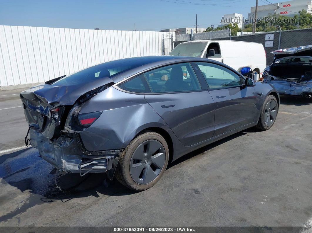 2021 Tesla Model 3 Standard Range Plus Gray vin: 5YJ3E1EA1MF870904