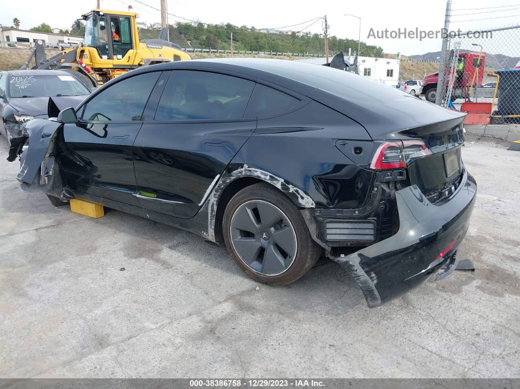 2021 Tesla Model 3 Standard Range Plus Rear-wheel Drive Black vin: 5YJ3E1EA1MF871146