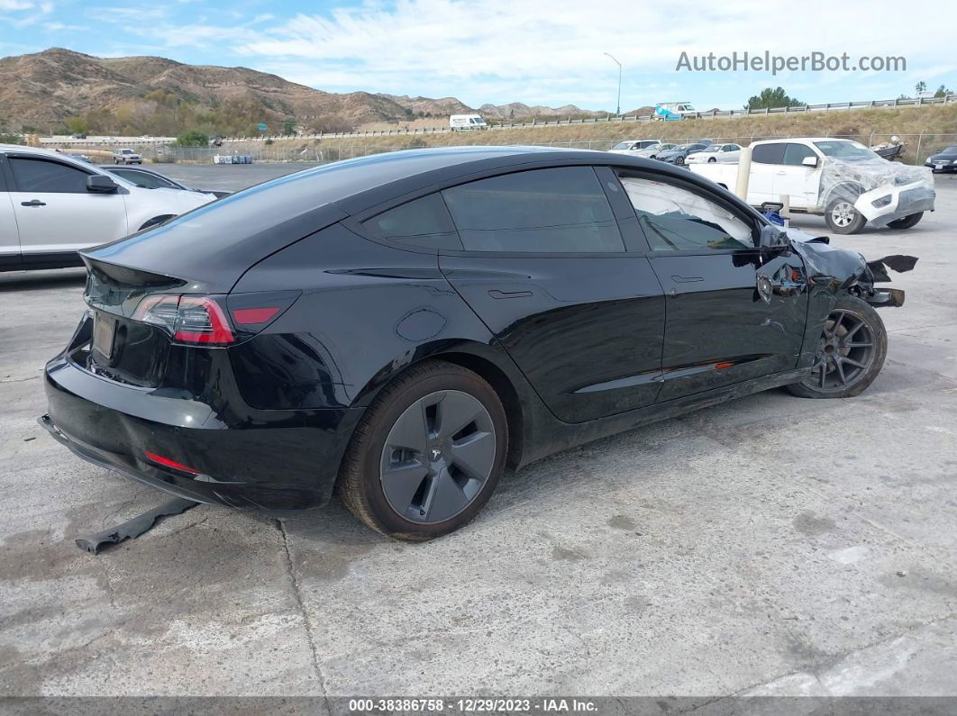 2021 Tesla Model 3 Standard Range Plus Rear-wheel Drive Black vin: 5YJ3E1EA1MF871146