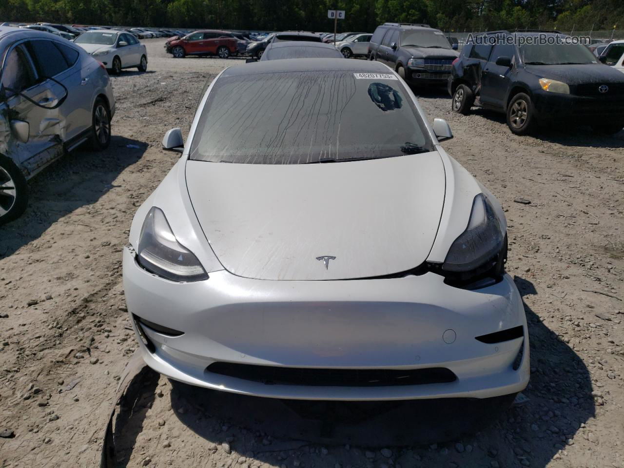 2021 Tesla Model 3  White vin: 5YJ3E1EA1MF874435