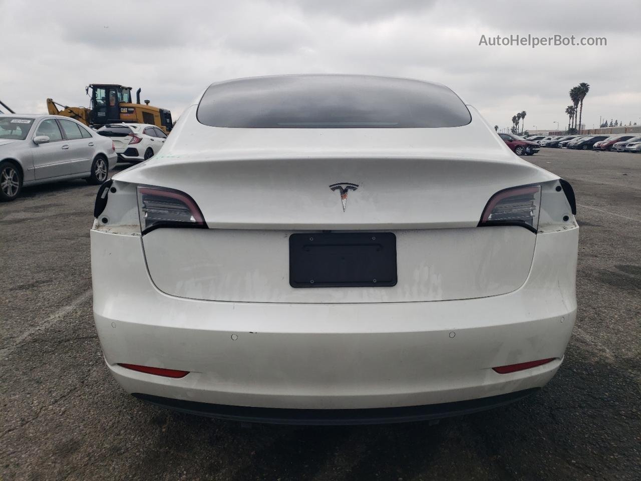 2021 Tesla Model 3  White vin: 5YJ3E1EA1MF941387