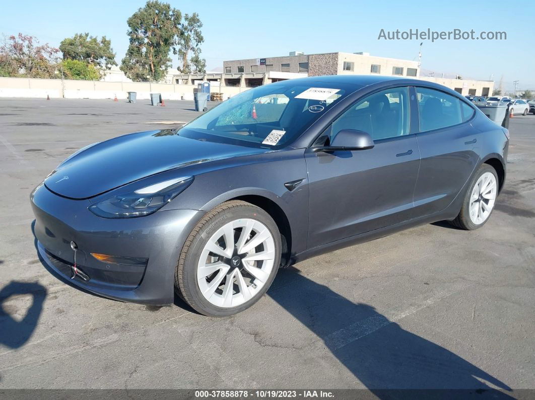 2021 Tesla Model 3 Standard Range Plus Rear-wheel Drive Серый vin: 5YJ3E1EA1MF973398