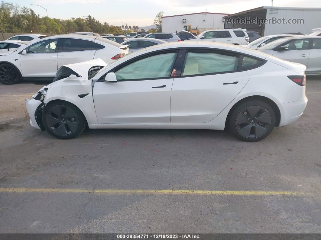 2021 Tesla Model 3 Standard Range Plus Rear-wheel Drive White vin: 5YJ3E1EA1MF977984