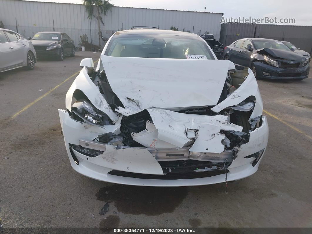 2021 Tesla Model 3 Standard Range Plus Rear-wheel Drive White vin: 5YJ3E1EA1MF977984