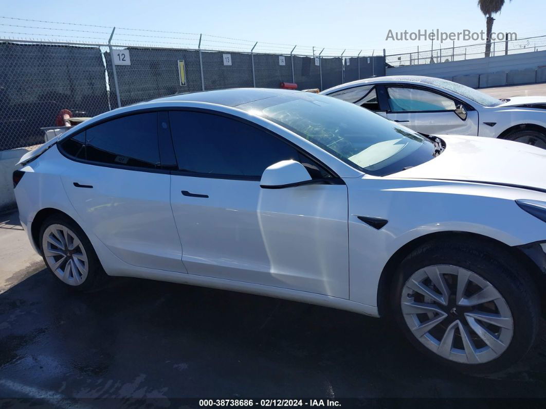 2021 Tesla Model 3 Standard Range Plus Rear-wheel Drive White vin: 5YJ3E1EA1MF978102