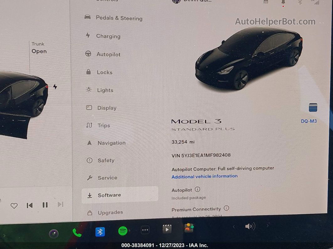 2021 Tesla Model 3 Standard Range Plus Rear-wheel Drive Черный vin: 5YJ3E1EA1MF982408