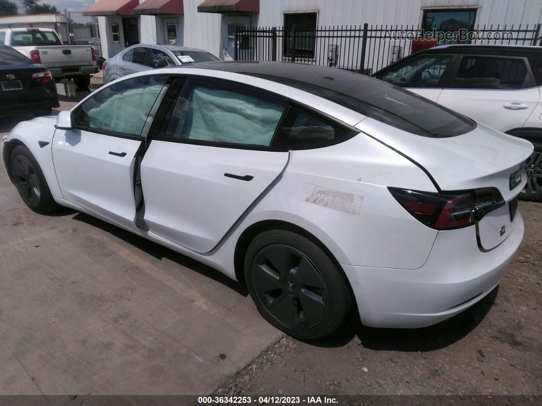 2021 Tesla Model 3 Standard Range Plus White vin: 5YJ3E1EA1MF994865