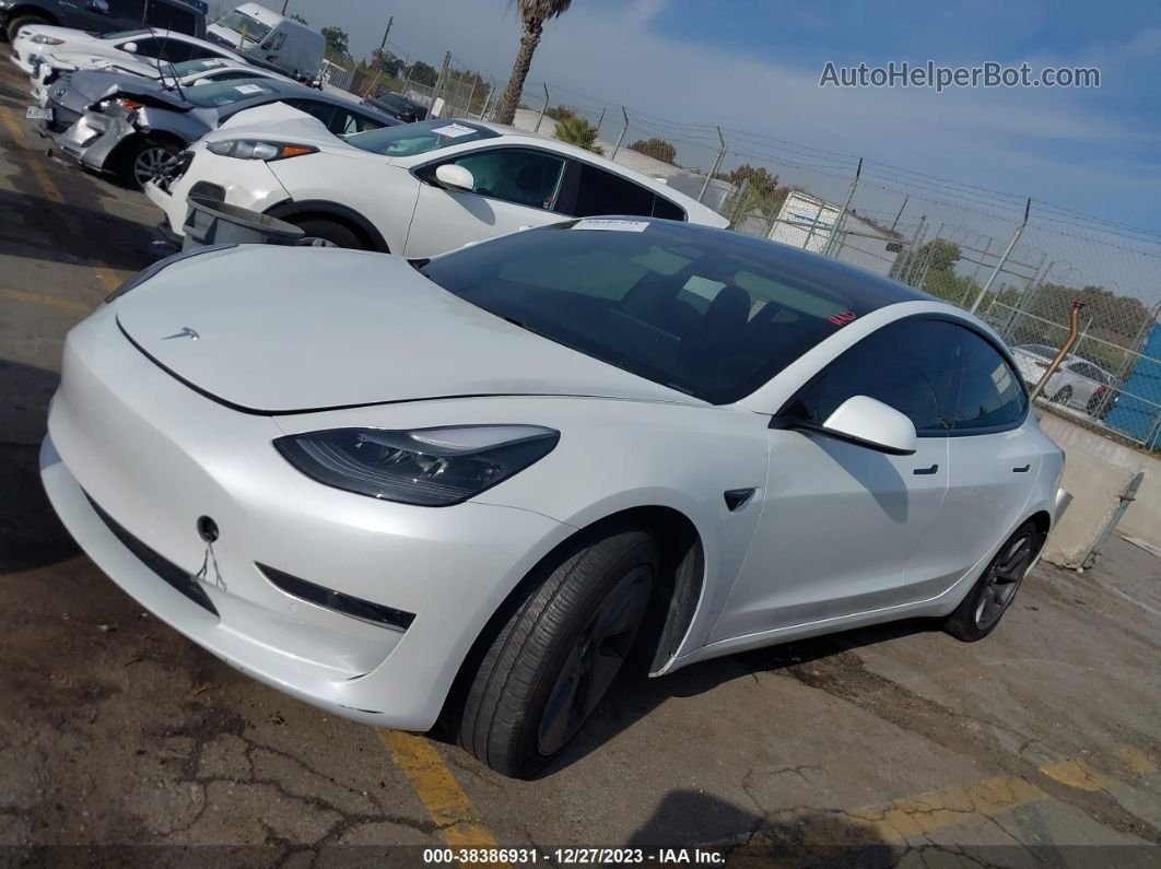 2021 Tesla Model 3 Standard Range Plus Rear-wheel Drive White vin: 5YJ3E1EA1MF997121