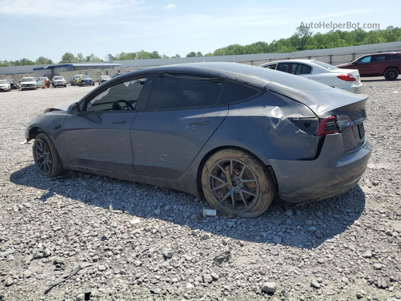 2022 Tesla Model 3  Gray vin: 5YJ3E1EA1NF111557