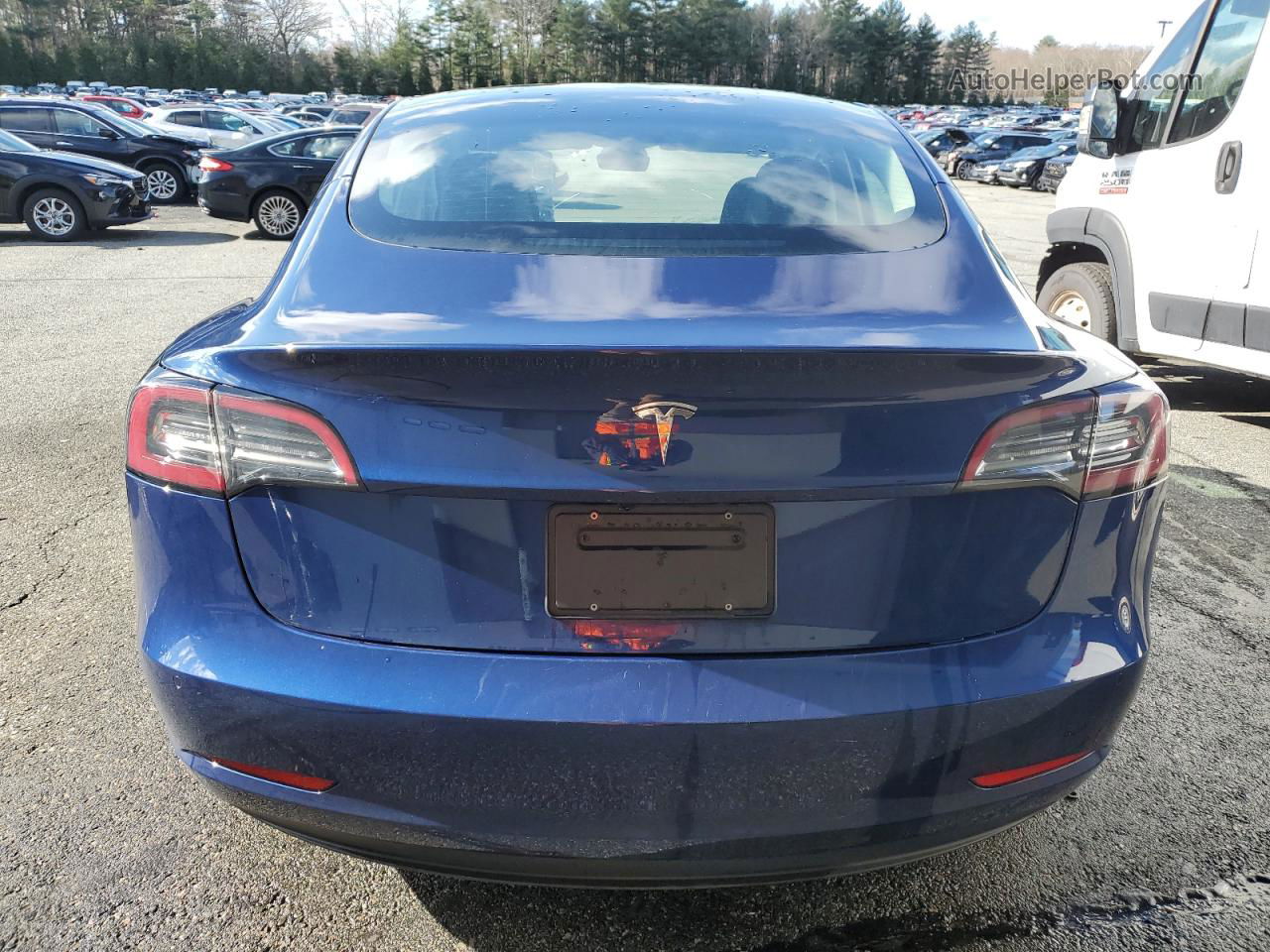 2022 Tesla Model 3  Синий vin: 5YJ3E1EA1NF288710