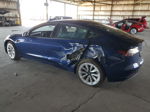 2022 Tesla Model 3  Blue vin: 5YJ3E1EA1NF288724