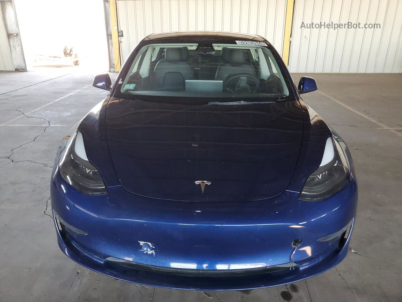 2022 Tesla Model 3  Blue vin: 5YJ3E1EA1NF288724