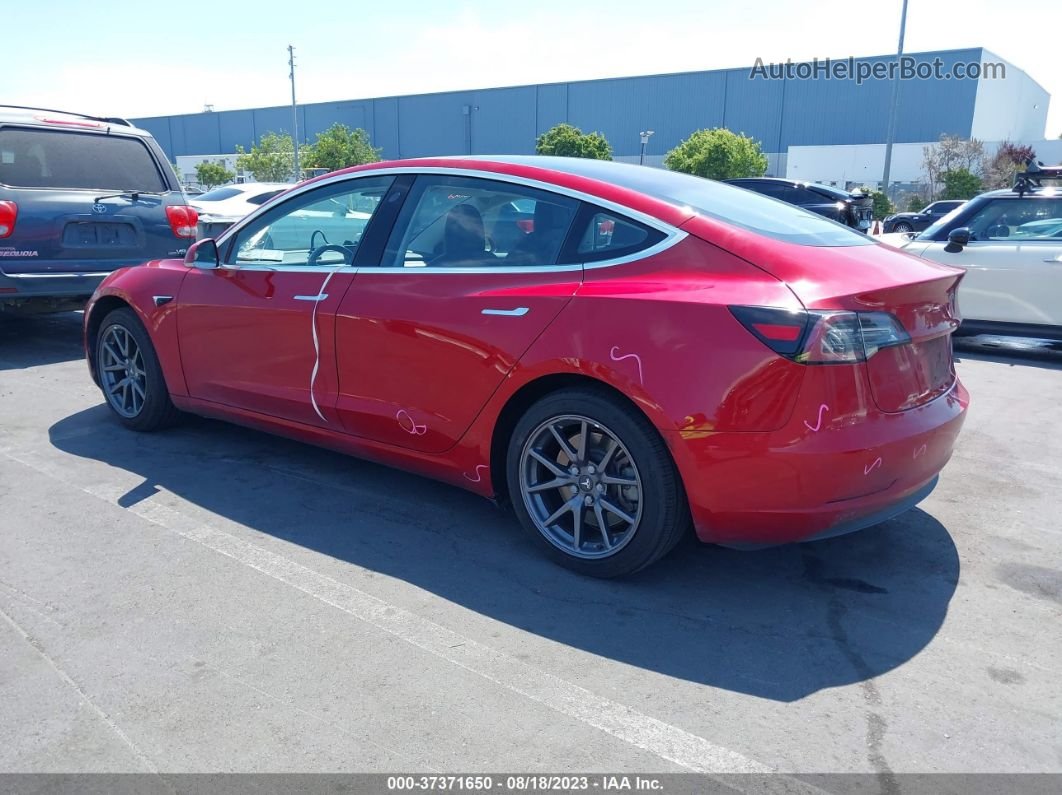 2018 Tesla Model 3 Range Battery Красный vin: 5YJ3E1EA2JF002986