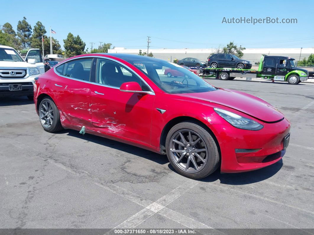 2018 Tesla Model 3 Range Battery Красный vin: 5YJ3E1EA2JF002986