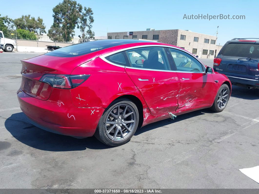 2018 Tesla Model 3 Range Battery Red vin: 5YJ3E1EA2JF002986