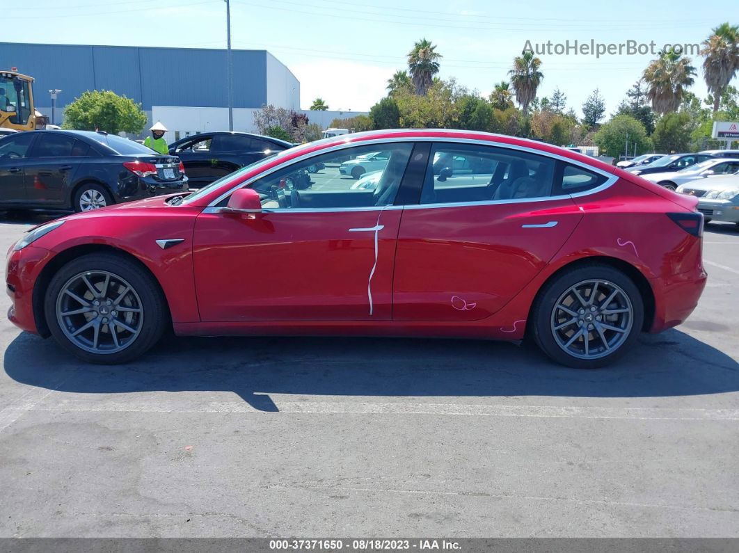 2018 Tesla Model 3 Range Battery Red vin: 5YJ3E1EA2JF002986