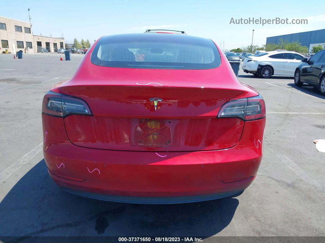 2018 Tesla Model 3 Range Battery Красный vin: 5YJ3E1EA2JF002986