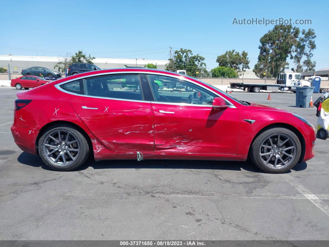 2018 Tesla Model 3 Range Battery Red vin: 5YJ3E1EA2JF002986