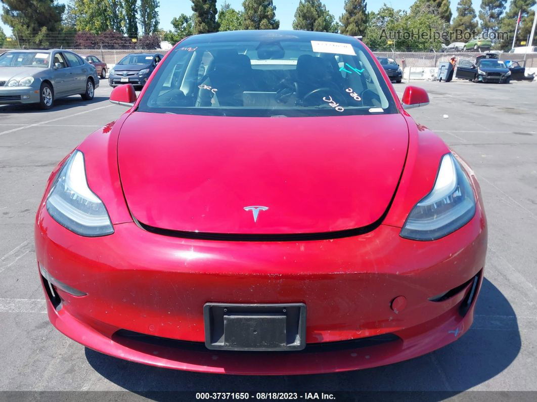 2018 Tesla Model 3 Range Battery Красный vin: 5YJ3E1EA2JF002986