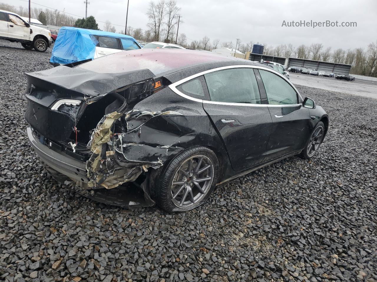 2018 Tesla Model 3  Black vin: 5YJ3E1EA2JF004866