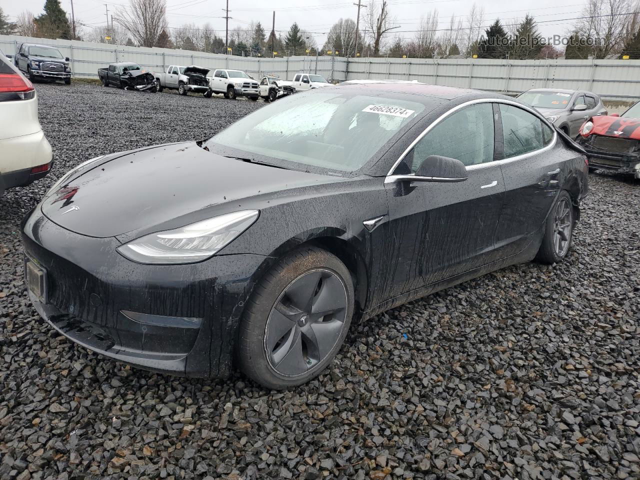 2018 Tesla Model 3  Black vin: 5YJ3E1EA2JF004866
