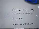 2018 Tesla Model 3 Long Range/mid Range Blue vin: 5YJ3E1EA2JF011137