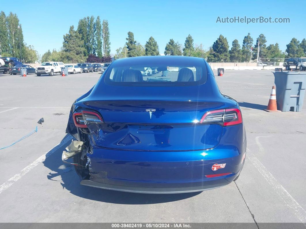 2018 Tesla Model 3 Long Range/mid Range Blue vin: 5YJ3E1EA2JF011137