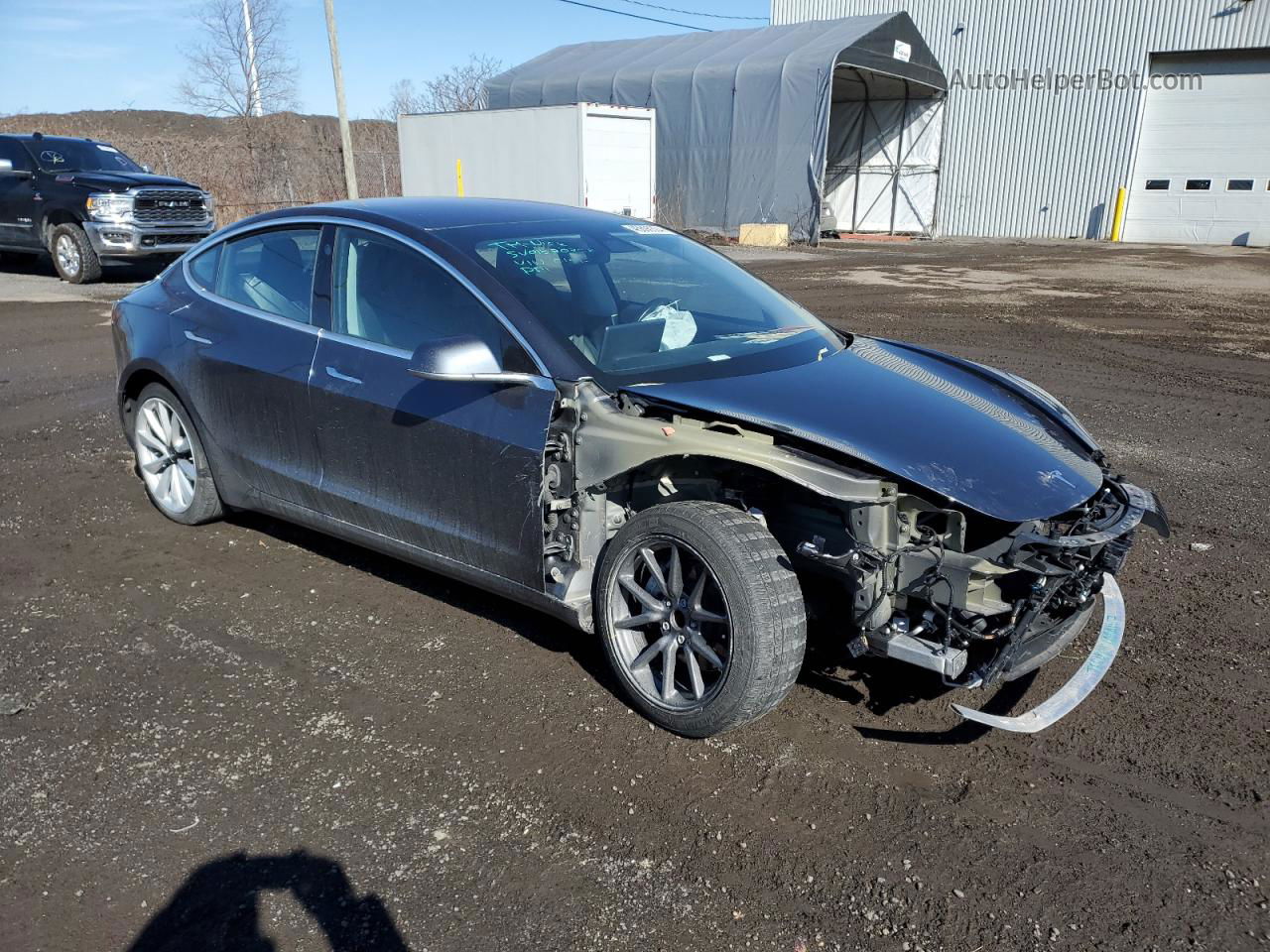 2018 Tesla Model 3  Charcoal vin: 5YJ3E1EA2JF015124