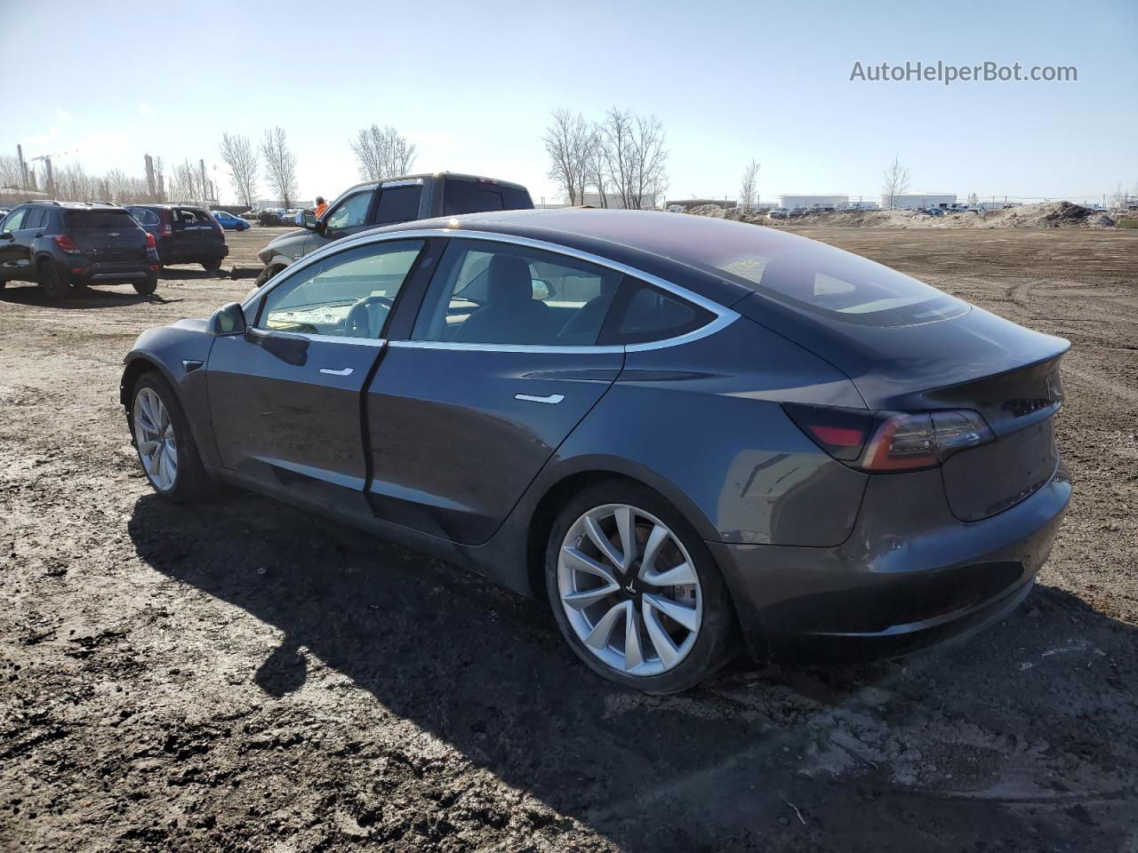 2018 Tesla Model 3  Charcoal vin: 5YJ3E1EA2JF015124