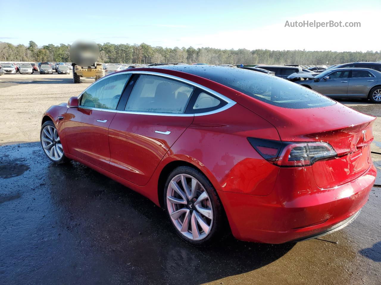 2018 Tesla Model 3  Красный vin: 5YJ3E1EA2JF018024