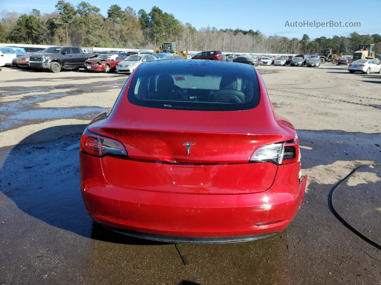 2018 Tesla Model 3  Красный vin: 5YJ3E1EA2JF018024