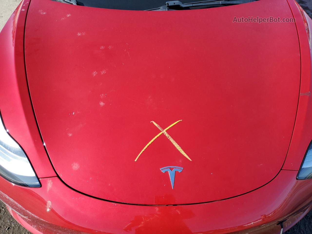 2018 Tesla Model 3  Red vin: 5YJ3E1EA2JF018024