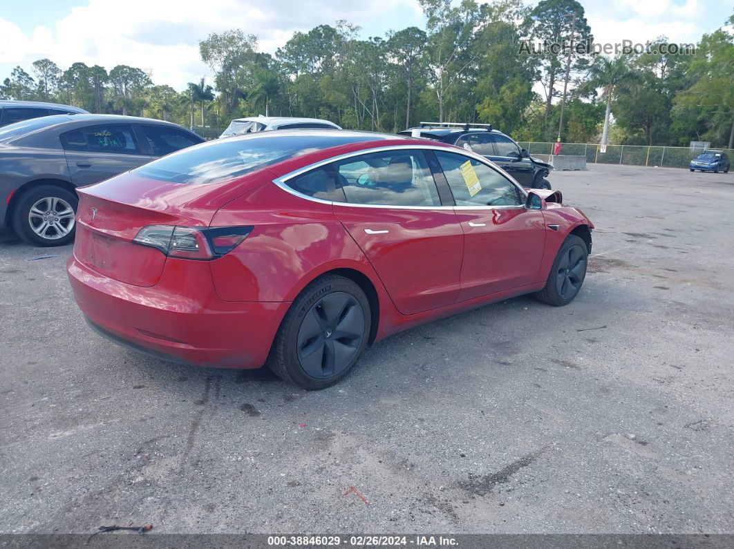 2018 Tesla Model 3 Long Range/mid Range Red vin: 5YJ3E1EA2JF022347