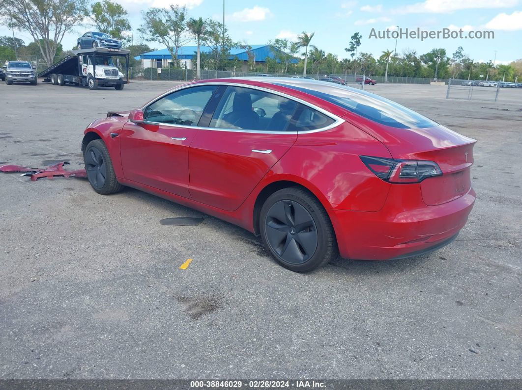 2018 Tesla Model 3 Long Range/mid Range Red vin: 5YJ3E1EA2JF022347