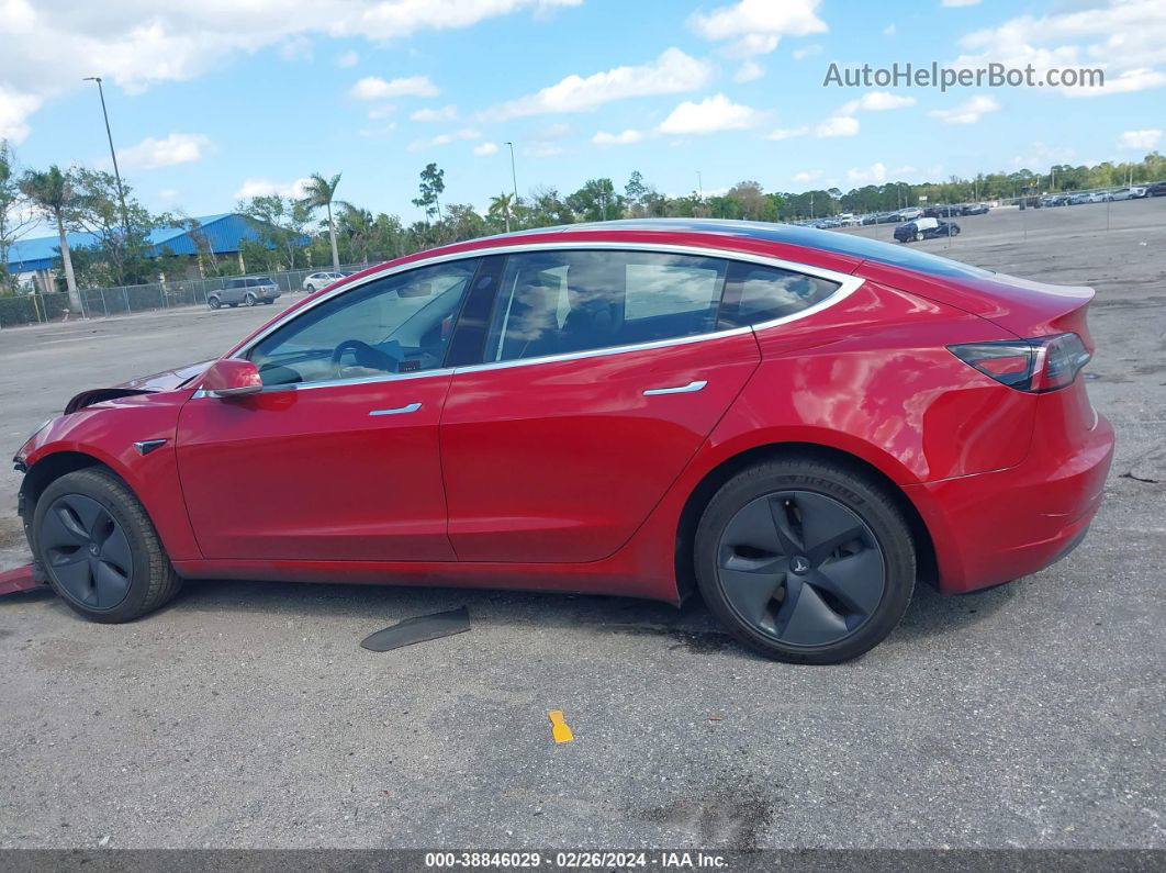 2018 Tesla Model 3 Long Range/mid Range Red vin: 5YJ3E1EA2JF022347