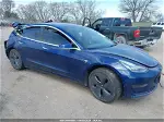 2018 Tesla Model 3 Long Range/mid Range Blue vin: 5YJ3E1EA2JF022610