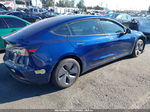 2018 Tesla Model 3 Long Range/mid Range Blue vin: 5YJ3E1EA2JF022624