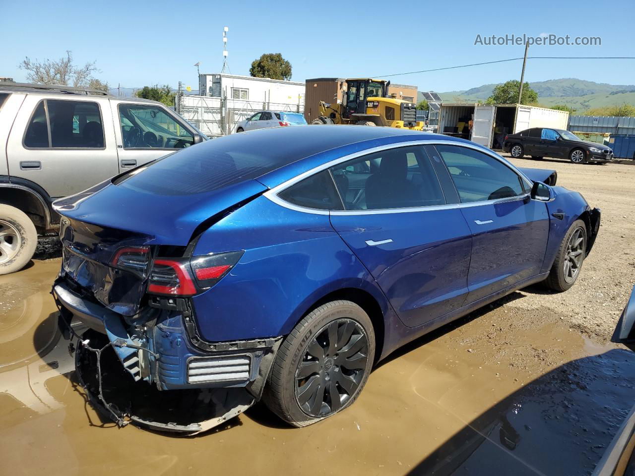 2018 Tesla Model 3  Синий vin: 5YJ3E1EA2JF022896