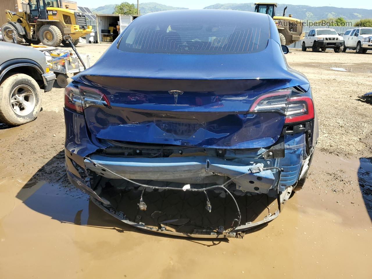 2018 Tesla Model 3  Синий vin: 5YJ3E1EA2JF022896