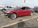 2018 Tesla Model 3 Long Range/mid Range Red vin: 5YJ3E1EA2JF024471