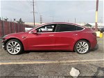 2018 Tesla Model 3 Long Range/mid Range Red vin: 5YJ3E1EA2JF024471