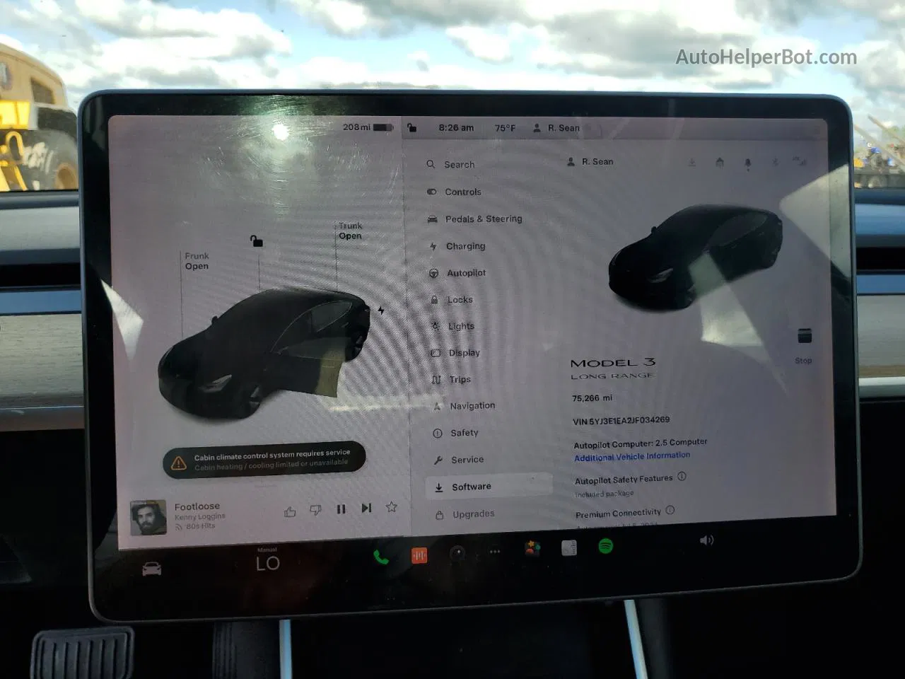 2018 Tesla Model 3  Черный vin: 5YJ3E1EA2JF034269