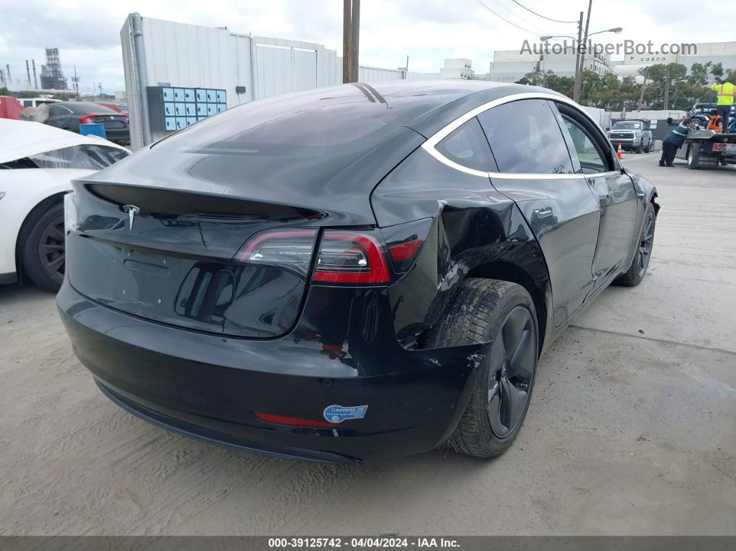 2018 Tesla Model 3 Long Range/mid Range Black vin: 5YJ3E1EA2JF039925